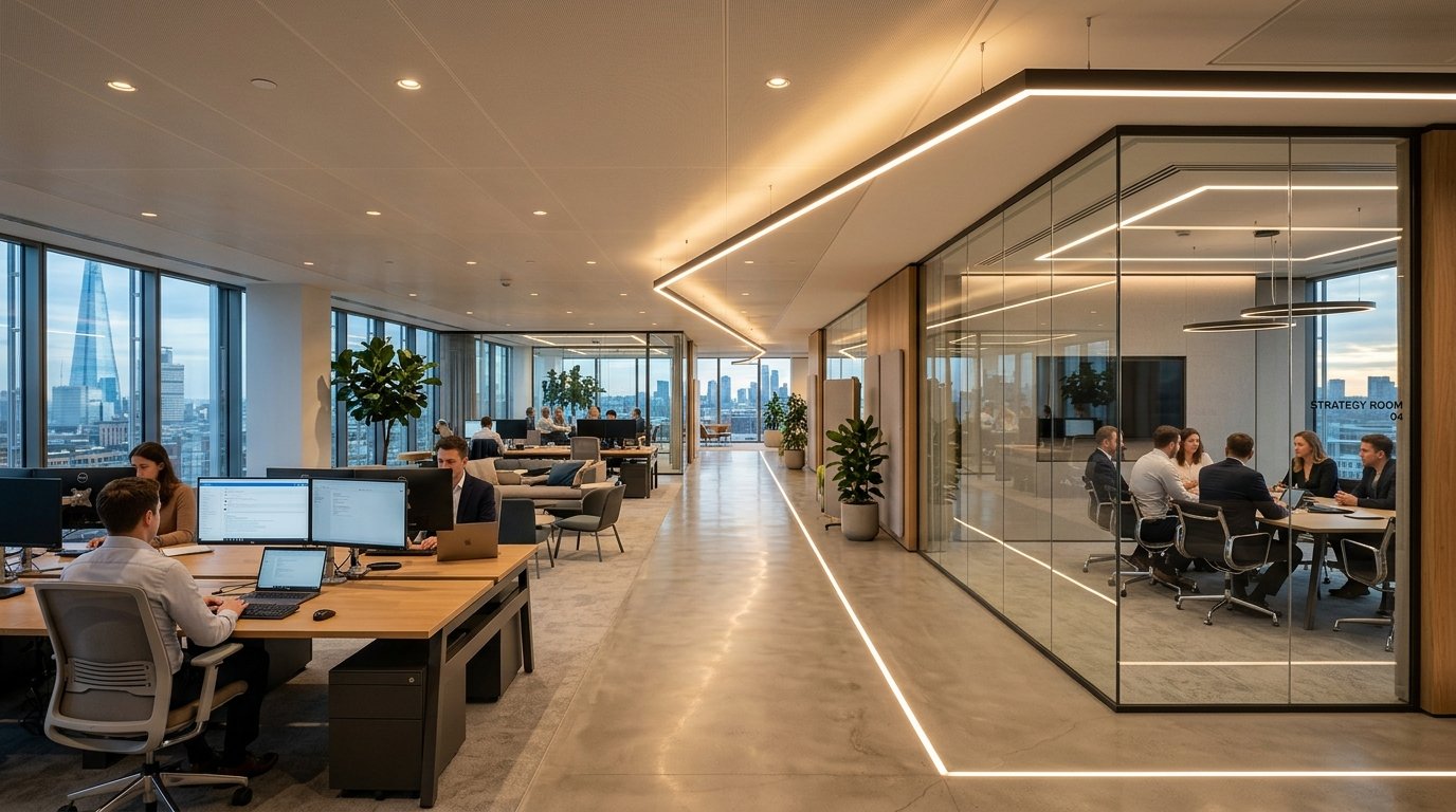 Corporate Offices & IT Hubs Architectural Linear & Downlights